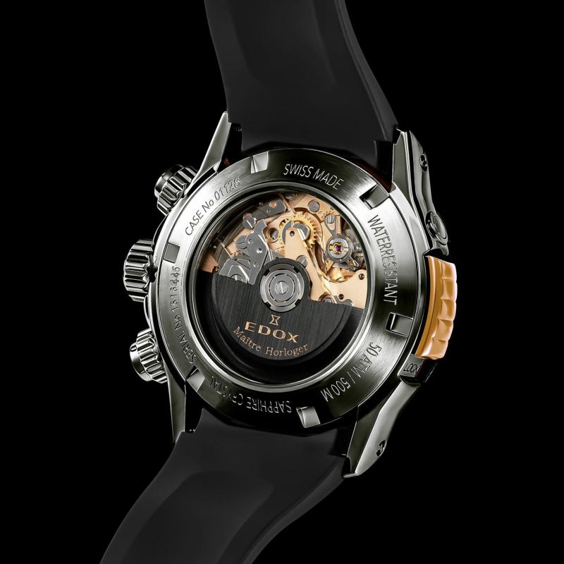 エドックス(EDOX) クロノオフショア1 ベゼルロック クロノグラフ